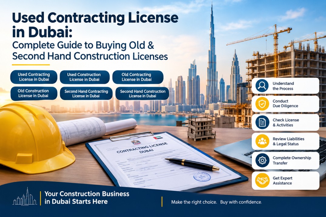 Used Contracting license in Dubai
